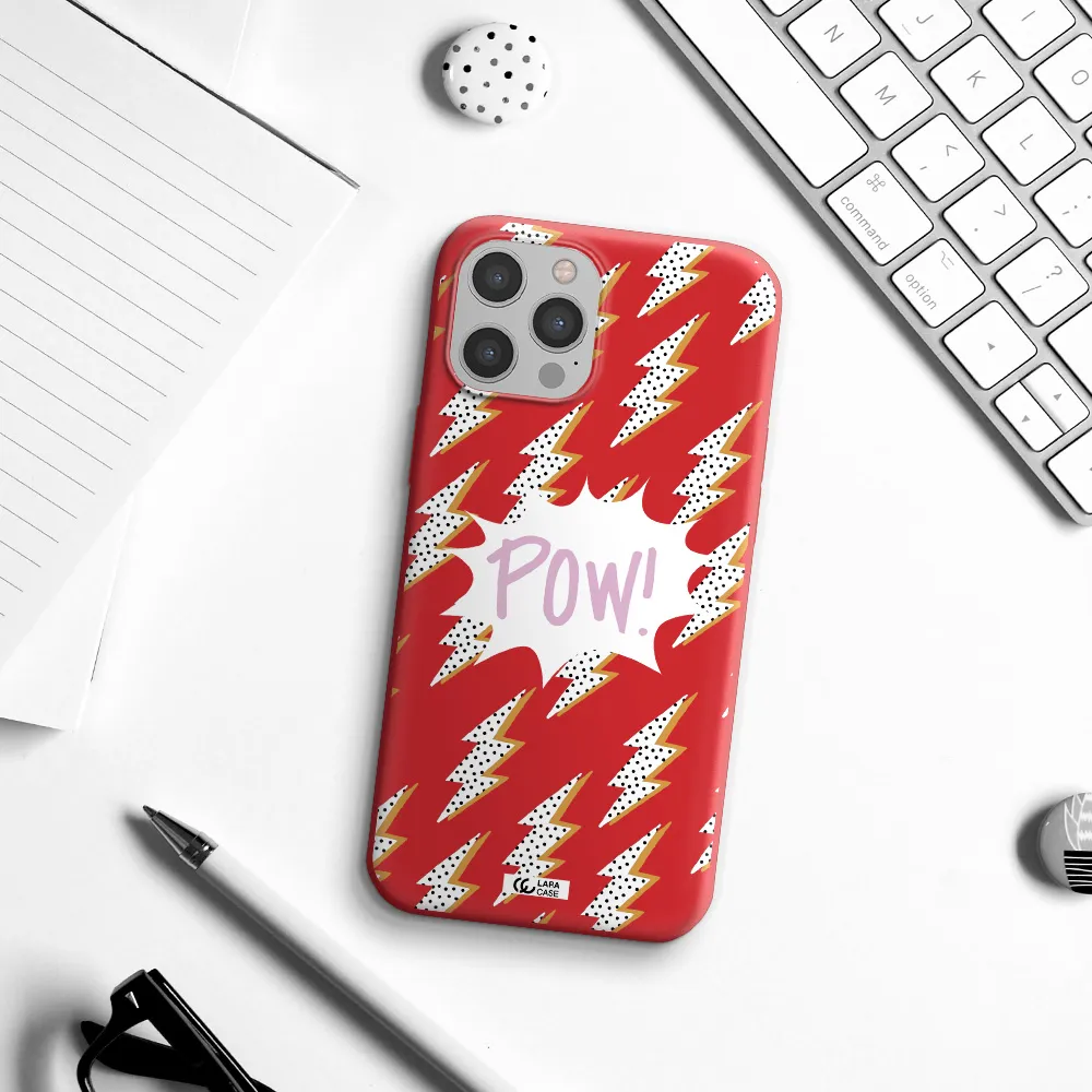 Thunder Apple iPhone 12 pro max Silicone Imperial Red Case