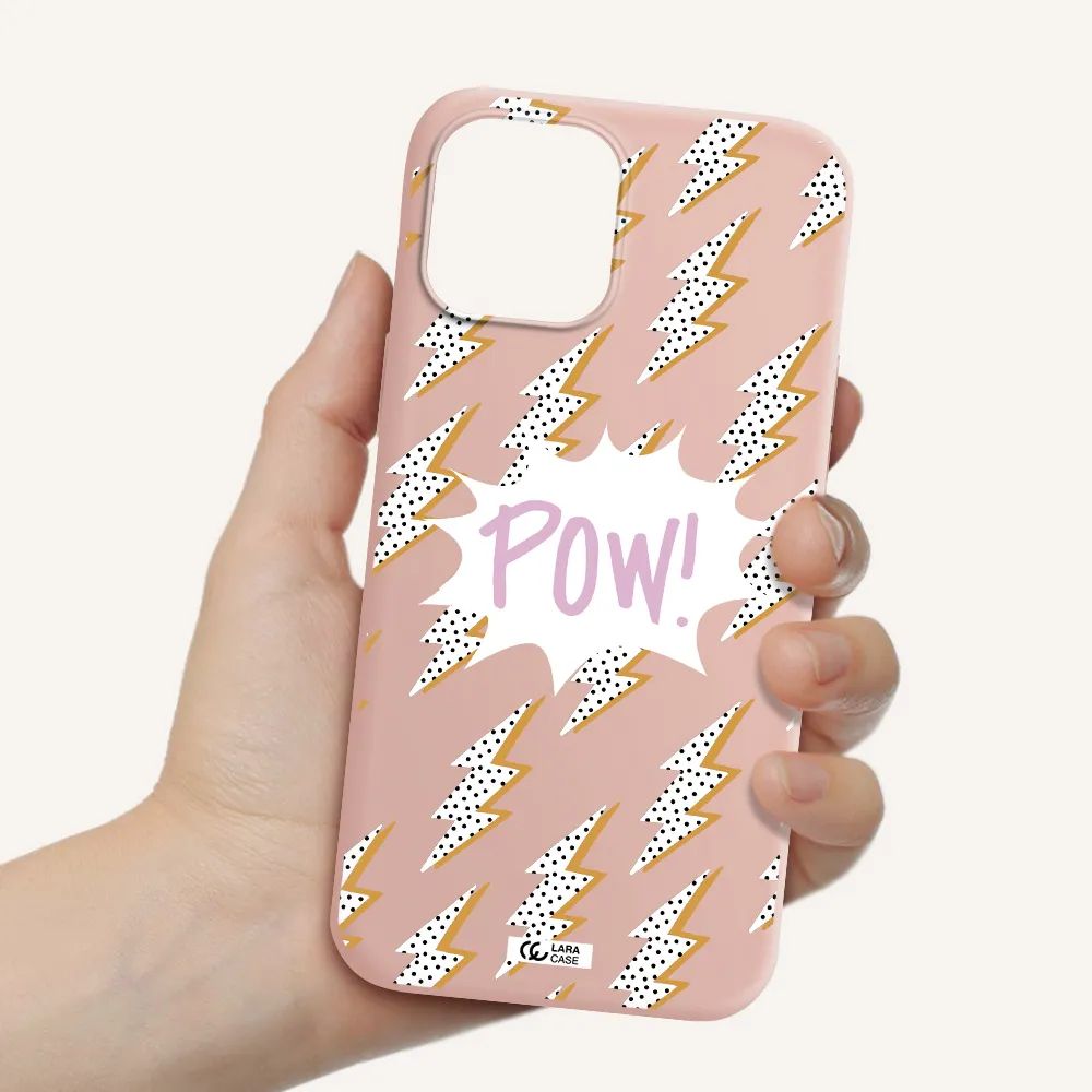 Thunder Apple iPhone 12 pro max Silicone pastel pink Case