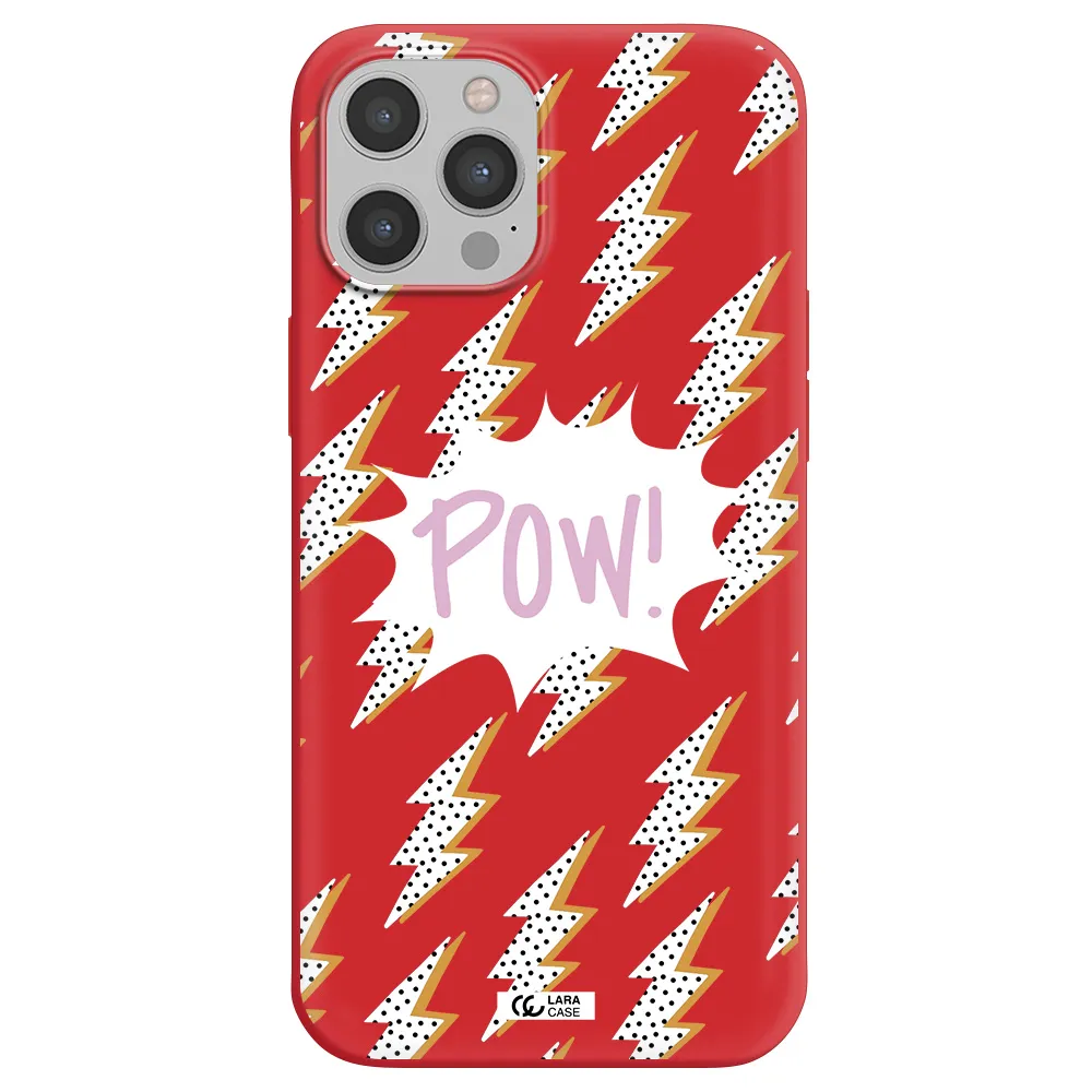 Thunder Apple iPhone 12 pro Silicone Imperial Red Case