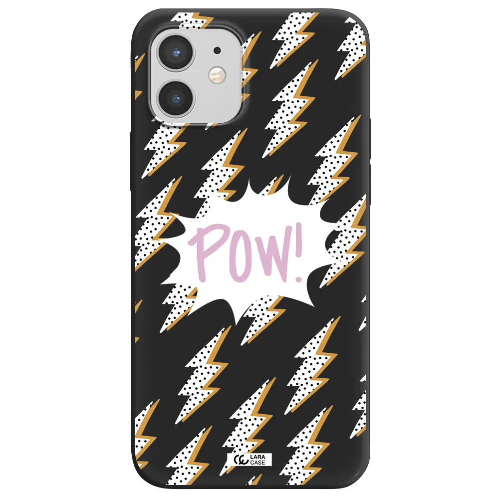 Thunder Apple iPhone 12 Silicone black Case