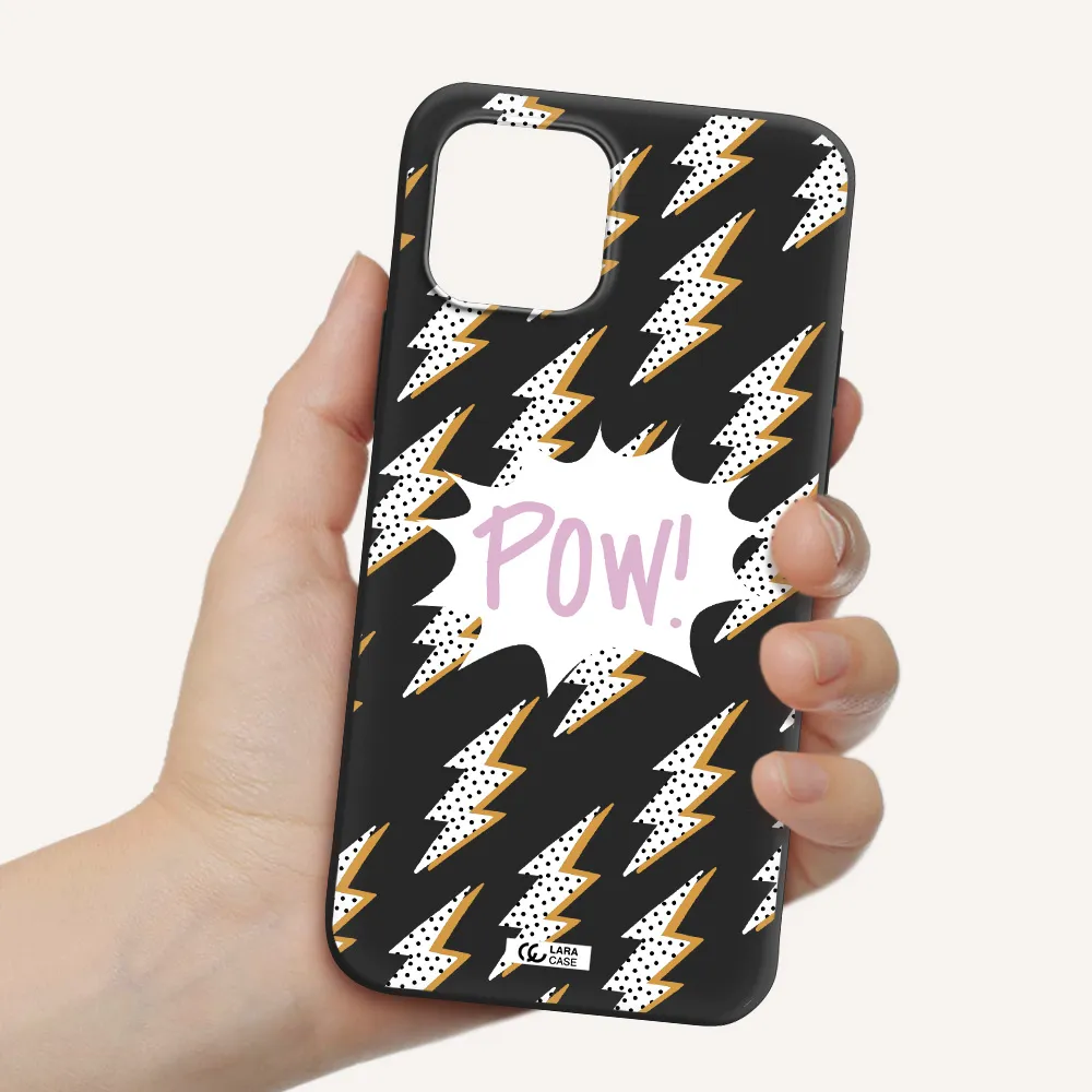 Thunder Apple iPhone 12 Silicone black Case