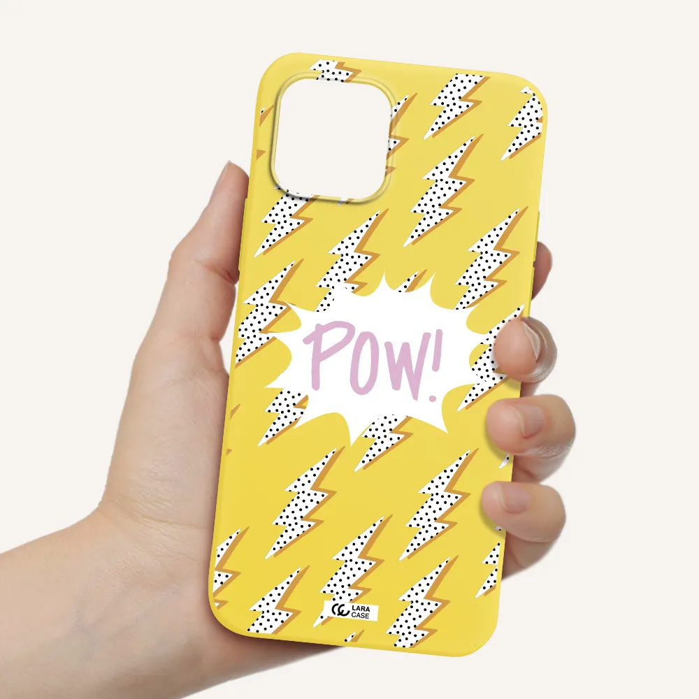 Thunder Apple iPhone 12 Silicone canary yellow Case