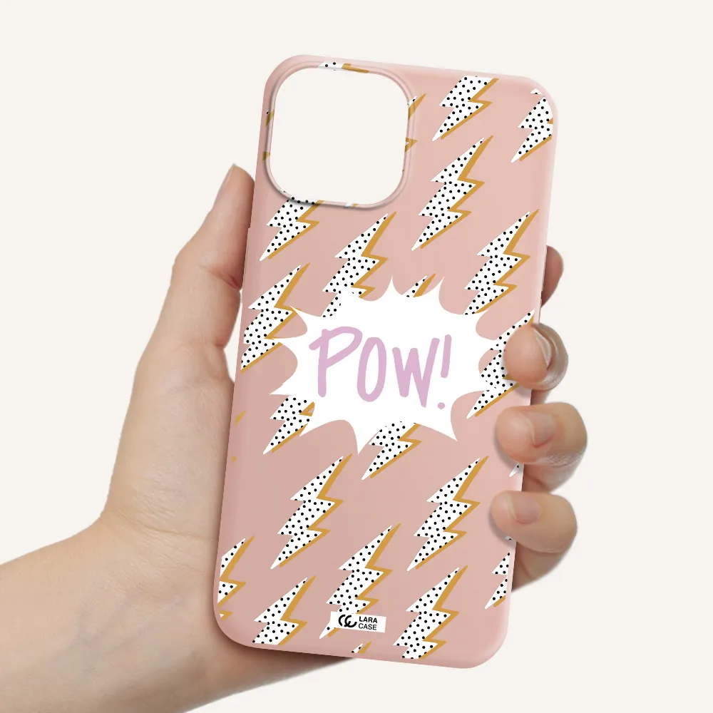 Thunder Apple iPhone 13 mini Silicone pastel pink Case