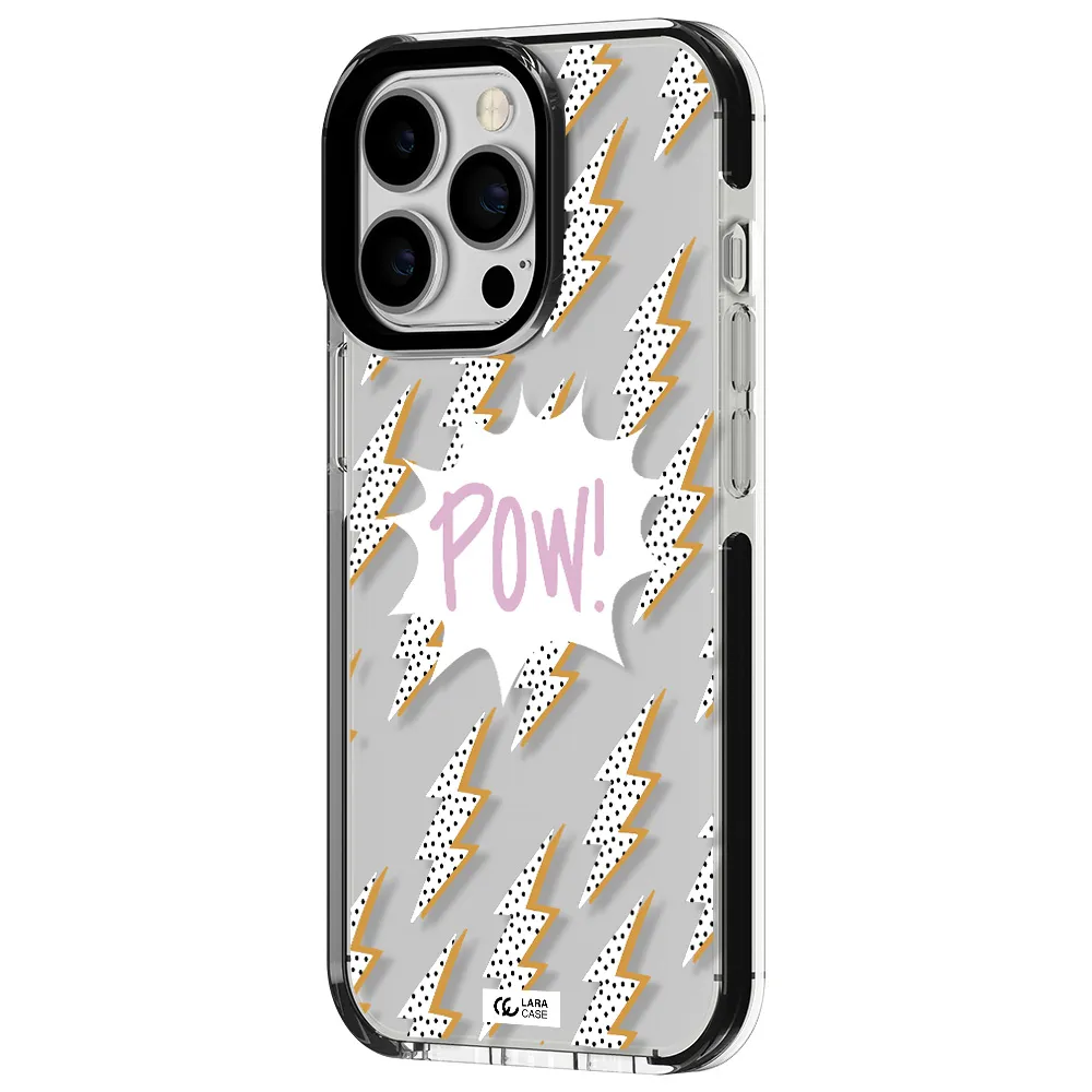 Thunder Apple iPhone 13 Pro impact black border Case