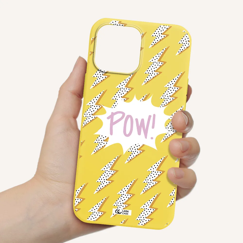 Thunder Apple iPhone 13 Pro Silicone canary yellow Case