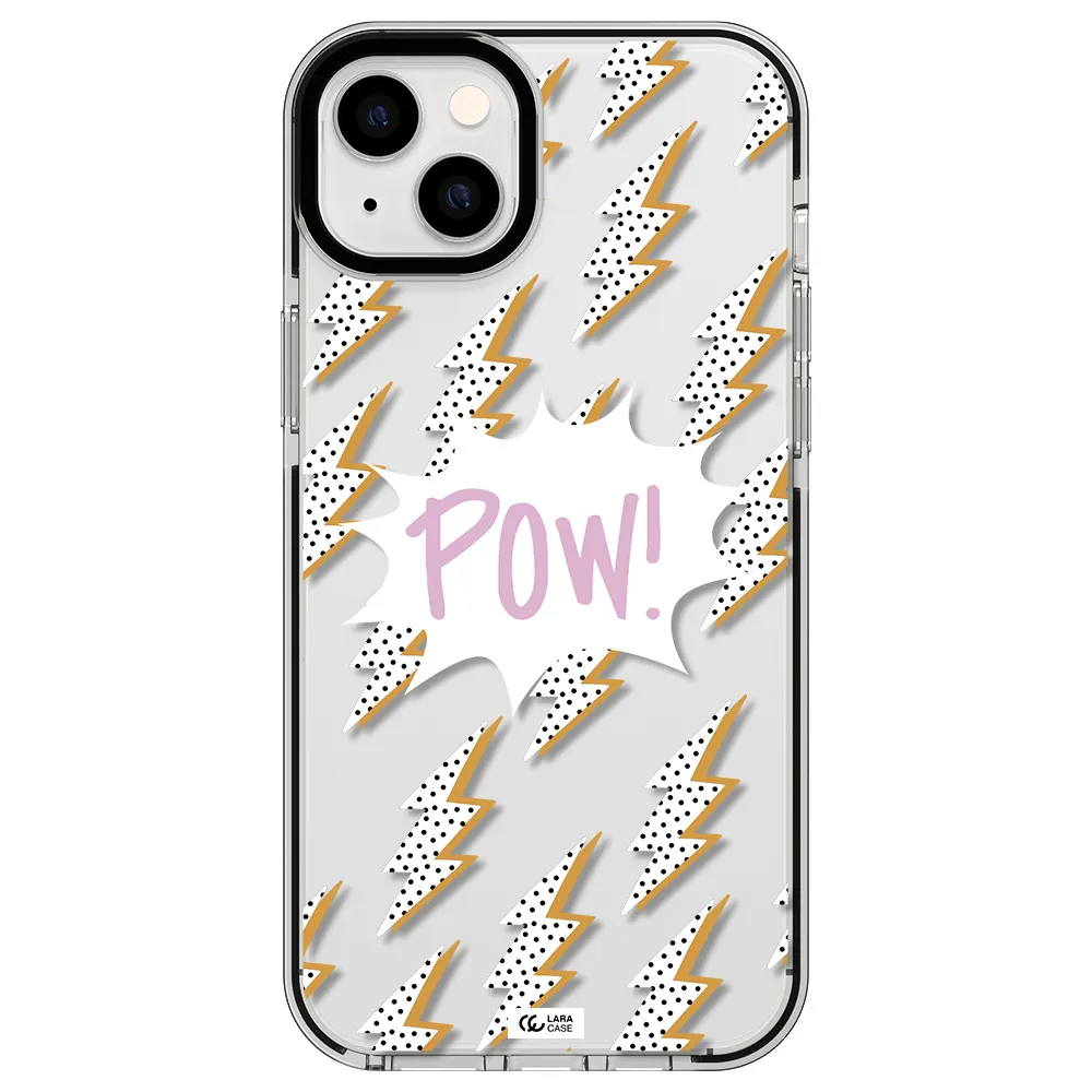 Thunder Apple iPhone 14 plus impact black border Case