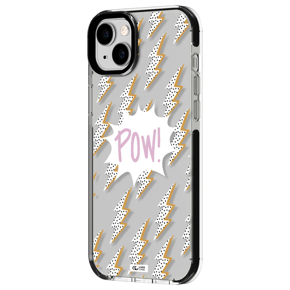 Thunder Apple iPhone 14 plus impact black border Case