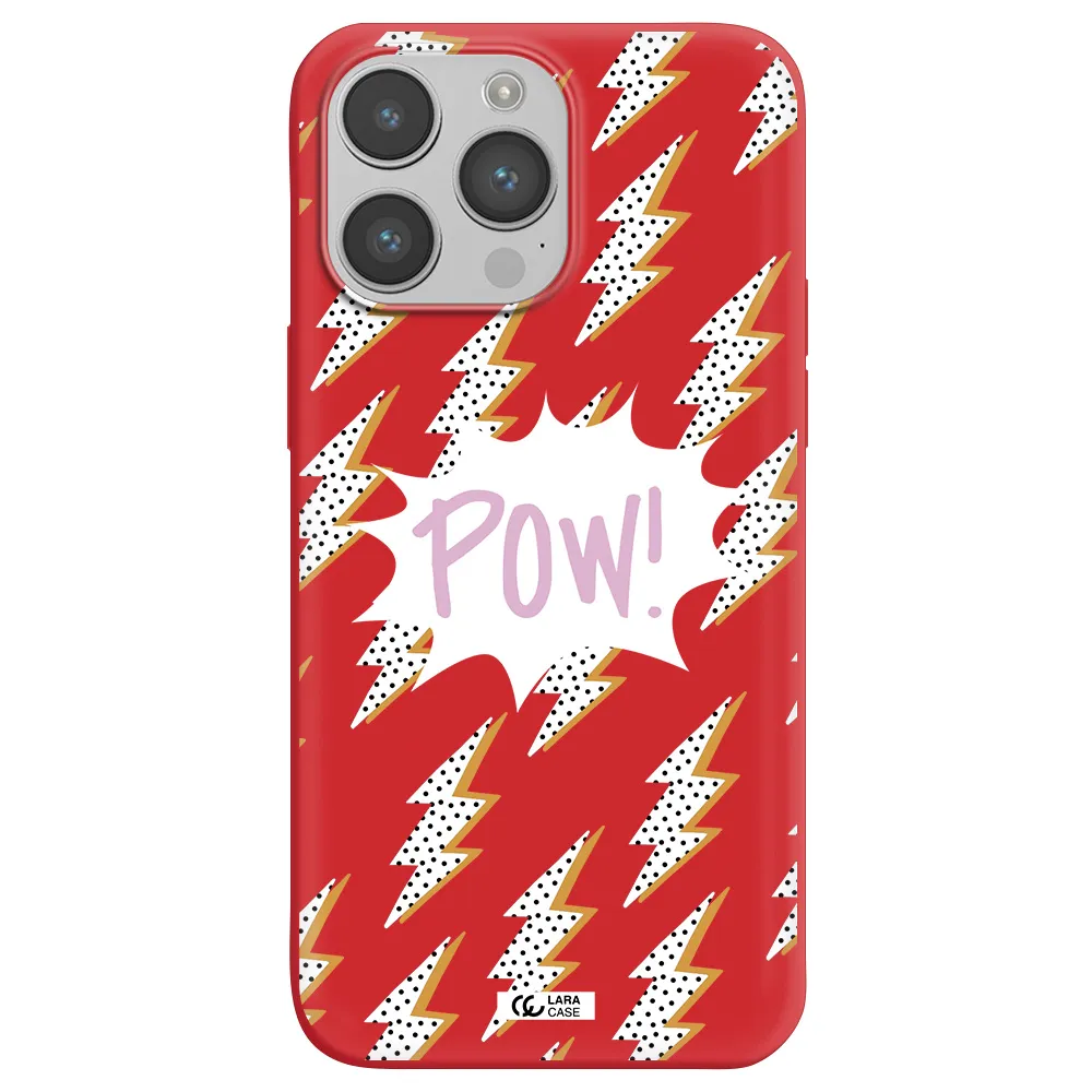 Thunder Apple iPhone 14 pro max Silicone Imperial Red Case