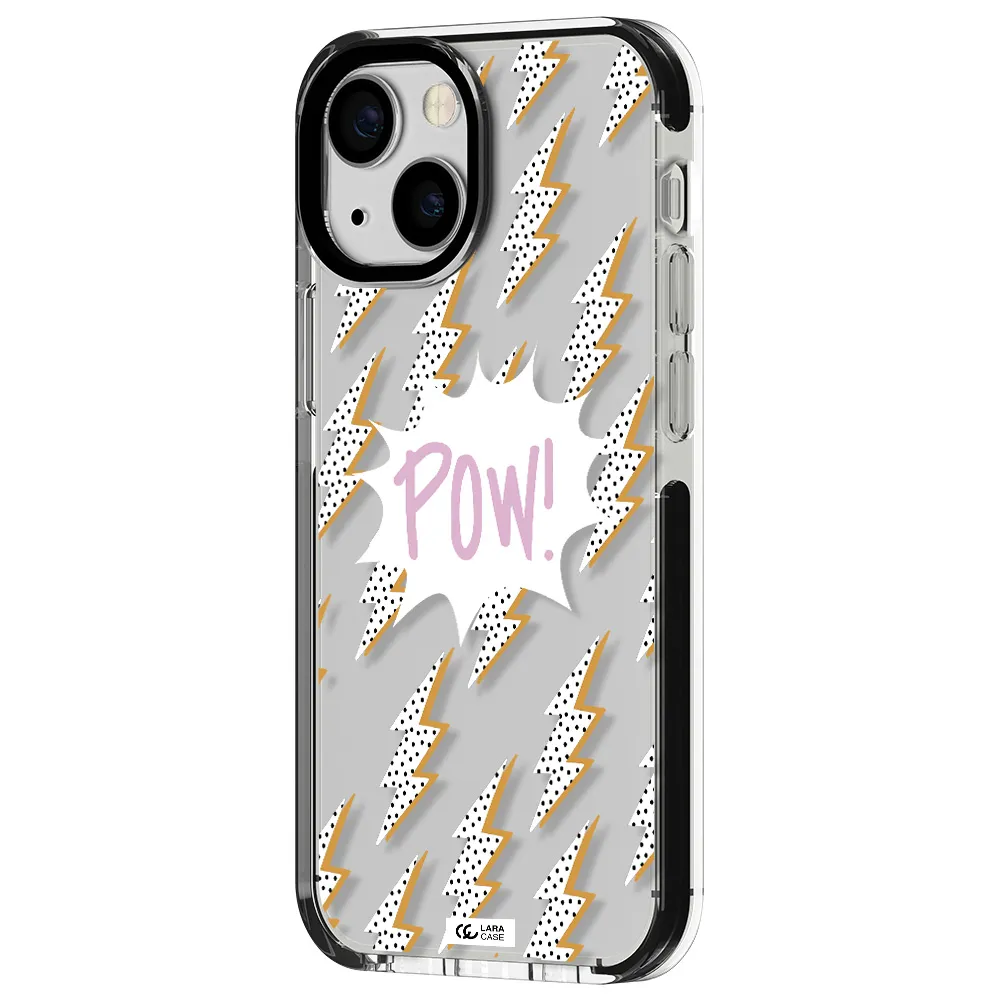 Thunder Apple iPhone 15 impact black border Case