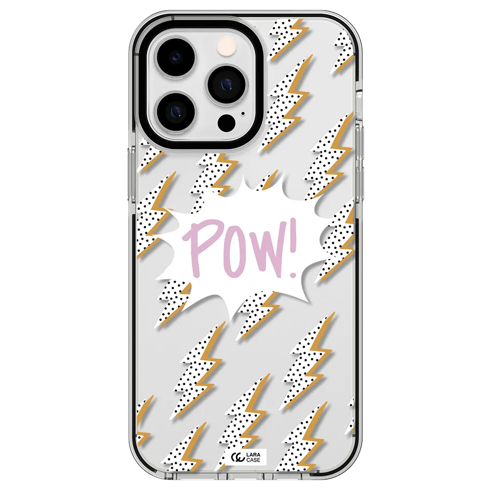 Thunder Apple iPhone 15 Pro Max impact black border Case