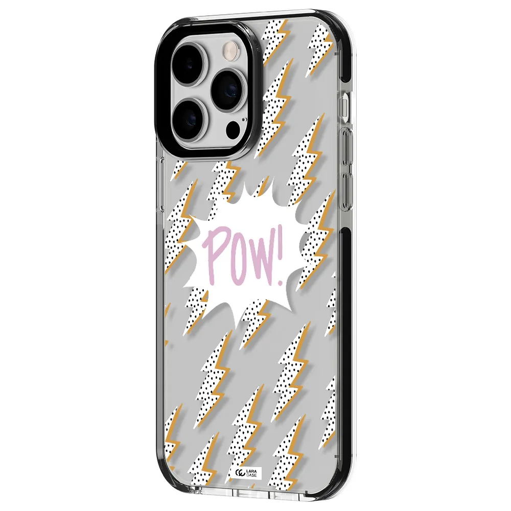 Thunder Apple iPhone 15 Pro Max impact black border Case