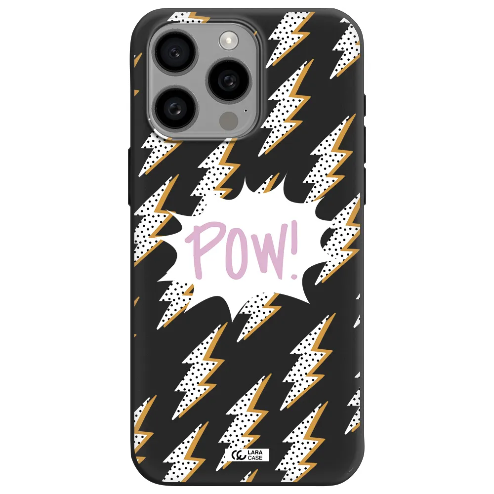 Thunder Apple Iphone 15 Pro max Silicone black Case