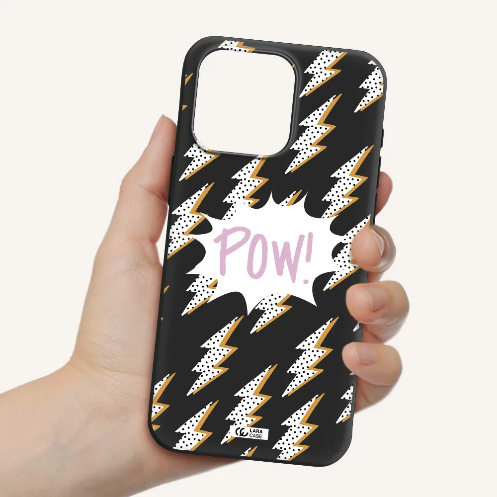 Thunder Apple Iphone 15 Pro max Silicone black Case