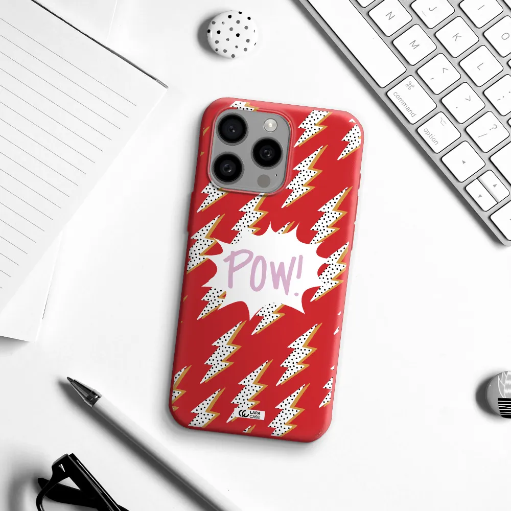 Thunder Apple Iphone 15 Pro Max Silicone Imperial Red Case