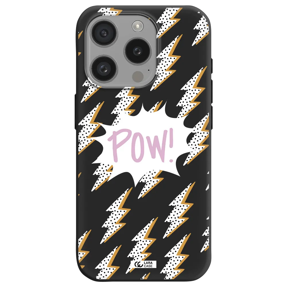 Thunder Apple Iphone 15 Pro Silicone Black Case