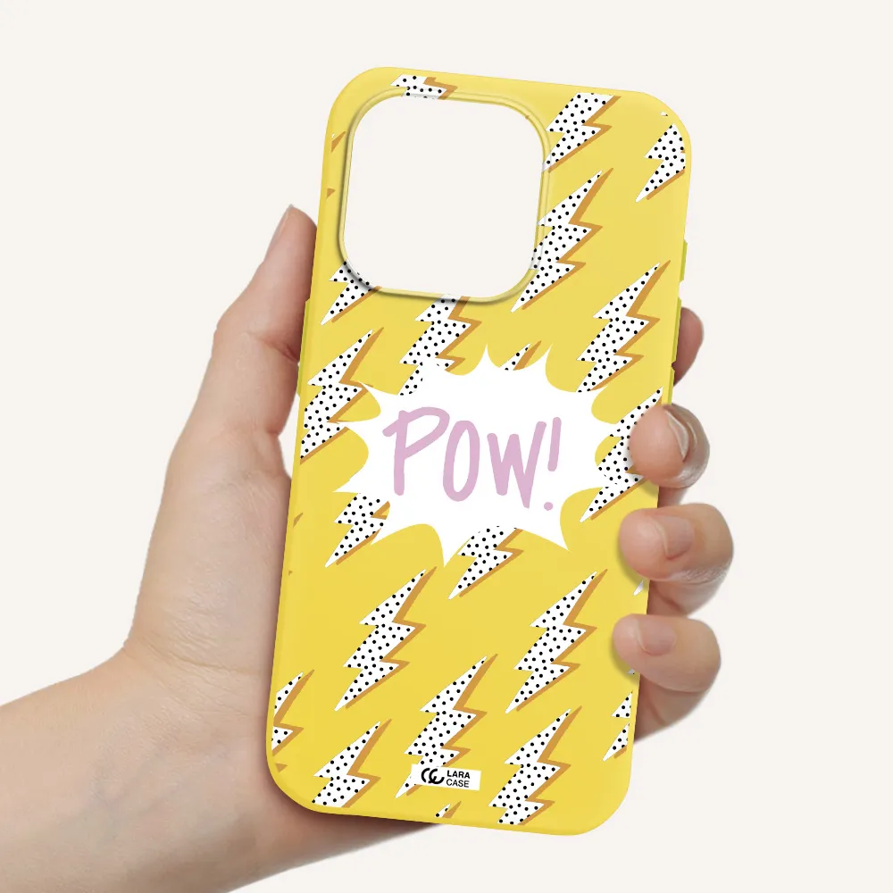 Thunder Apple Iphone 15 Pro Silicone Canary Yellow Case