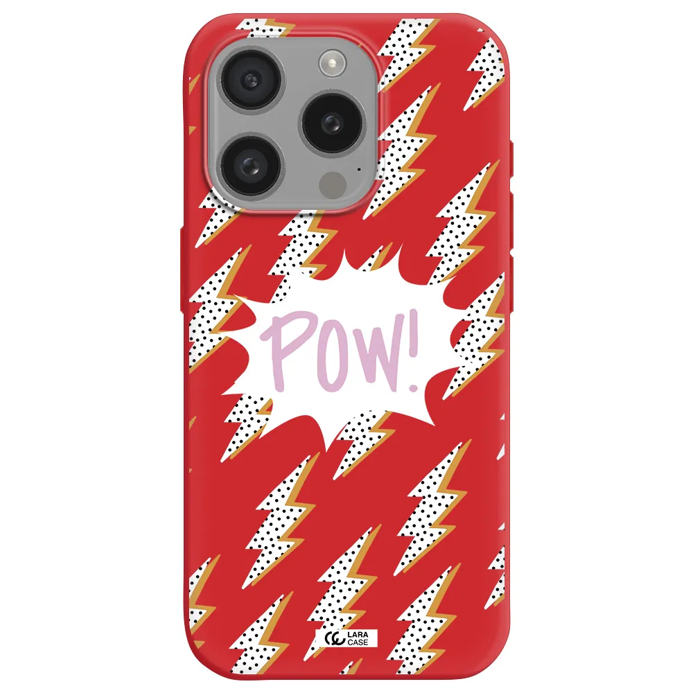 Thunder Apple Iphone 15 Pro Silicone Imperial Red Case