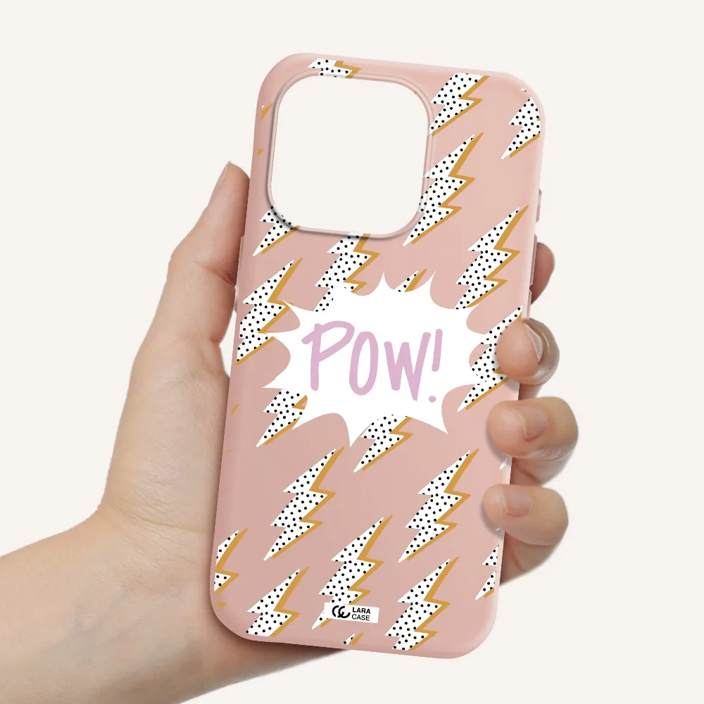 Thunder Apple Iphone 15 Pro Silicone Pastel Pink Case