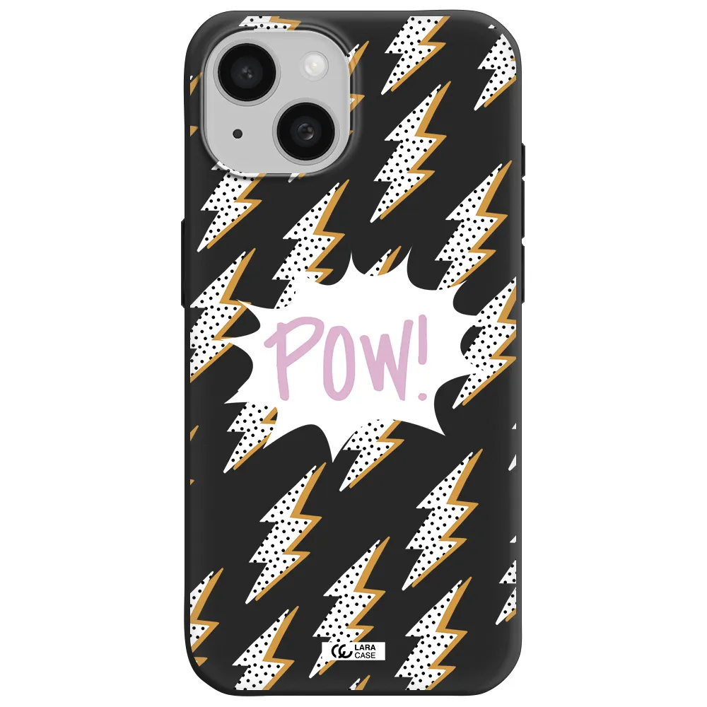 Thunder Apple iPhone 15 Silicone black Case