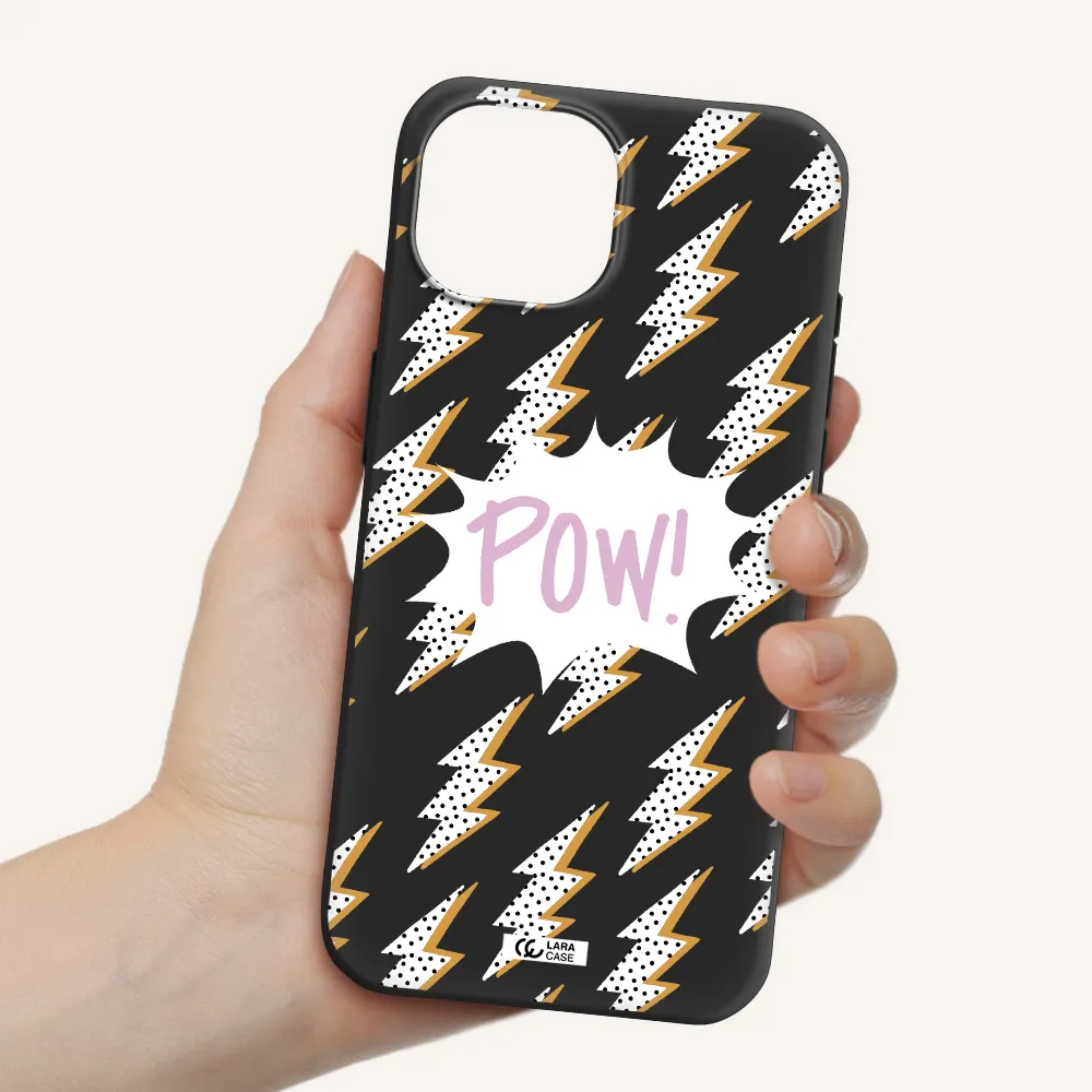 Thunder Apple iPhone 15 Silicone black Case