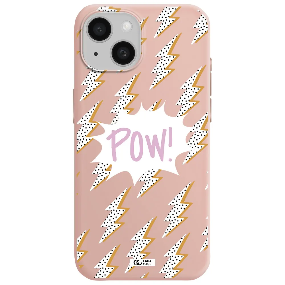 Thunder Apple Iphone 15 Silicone Pastel Pink Case