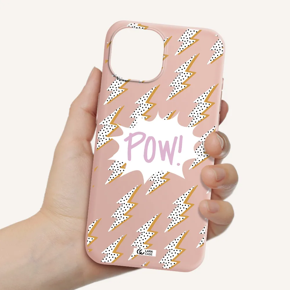 Thunder Apple Iphone 15 Silicone Pastel Pink Case