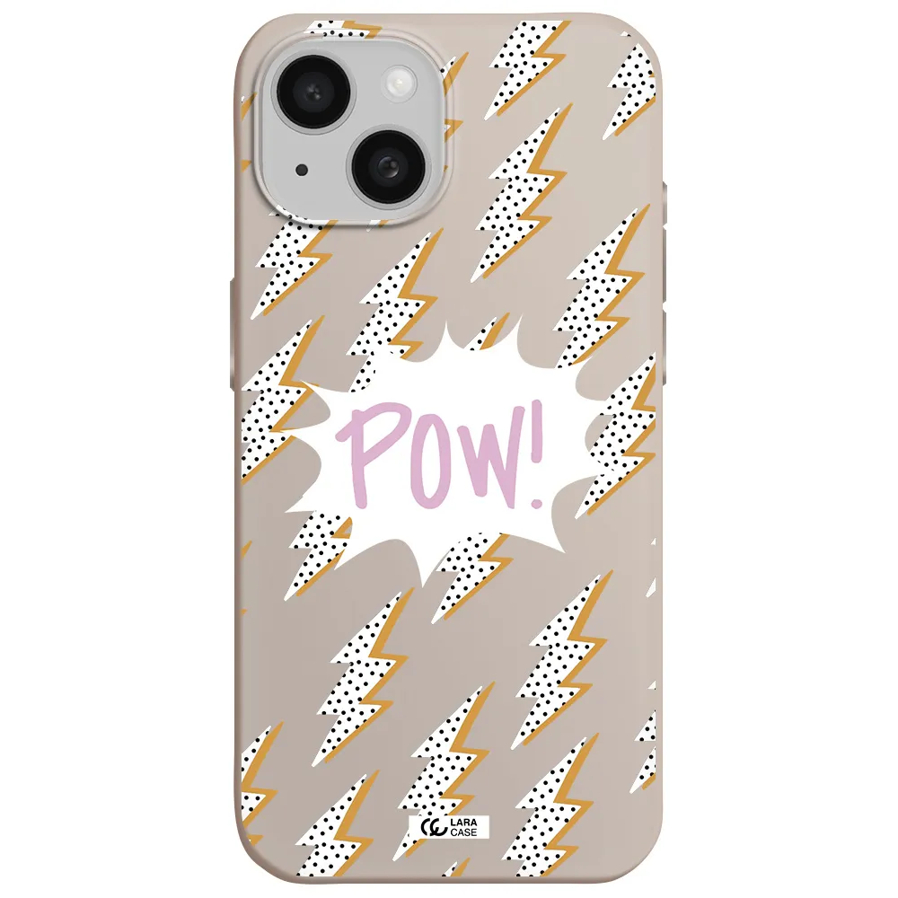 Thunder Apple iPhone 15 Silicone Stone Case