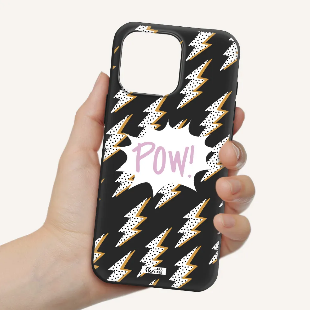 Thunder Apple Iphone 16 Pro Max Silicone Black Case