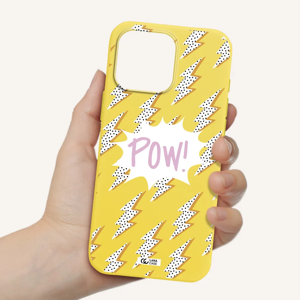 Thunder Apple Iphone 16 Pro Max Silicone Canary Yellow Case