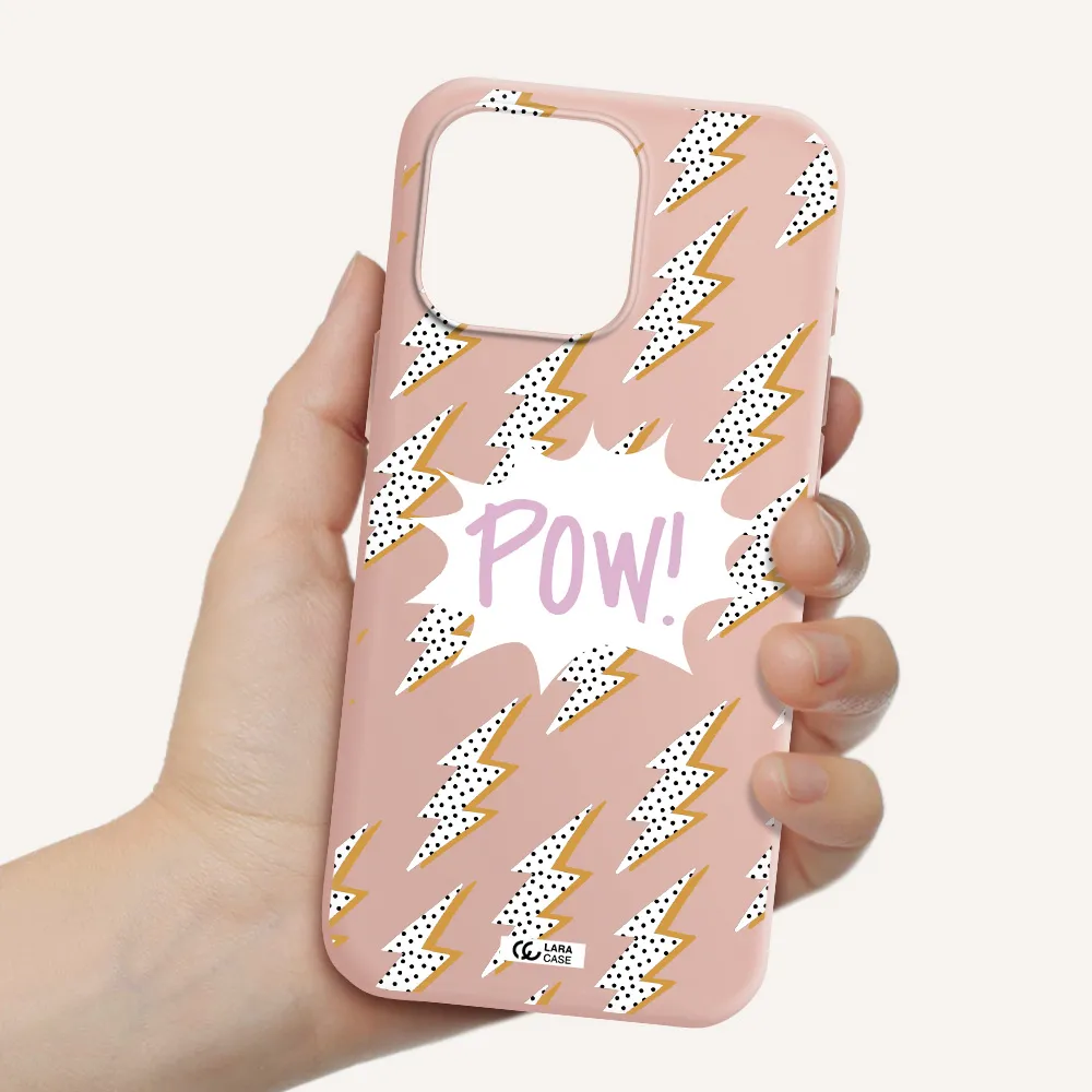 Thunder Apple Iphone 16 Pro Max Silicone Pastel Pink Case