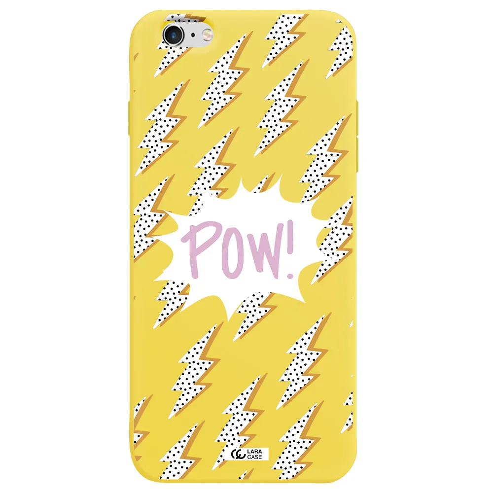 Thunder Apple iPhone 6 plus Silicone canary yellow Case