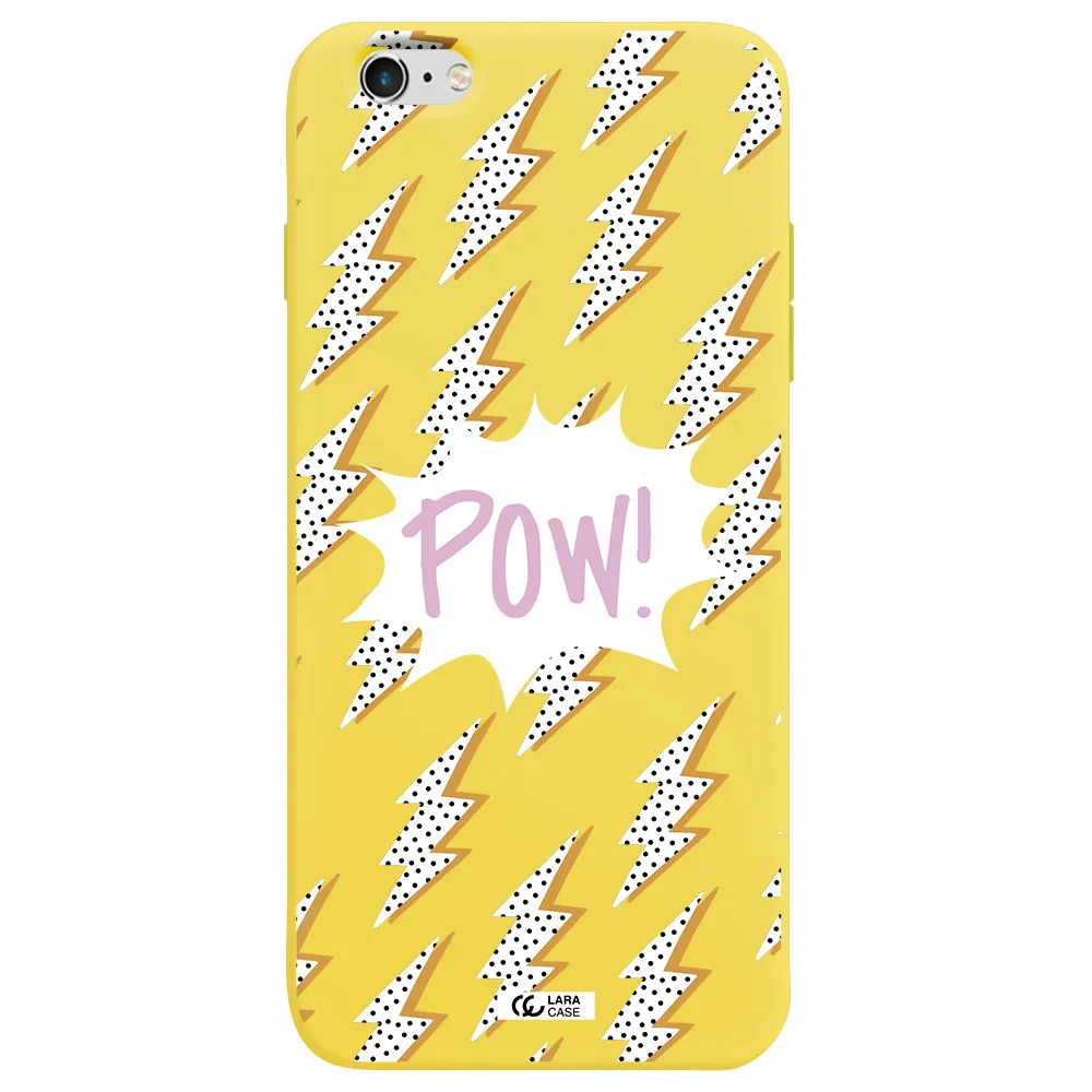 Thunder Apple iPhone 6 s plus Silicone canary yellow Case