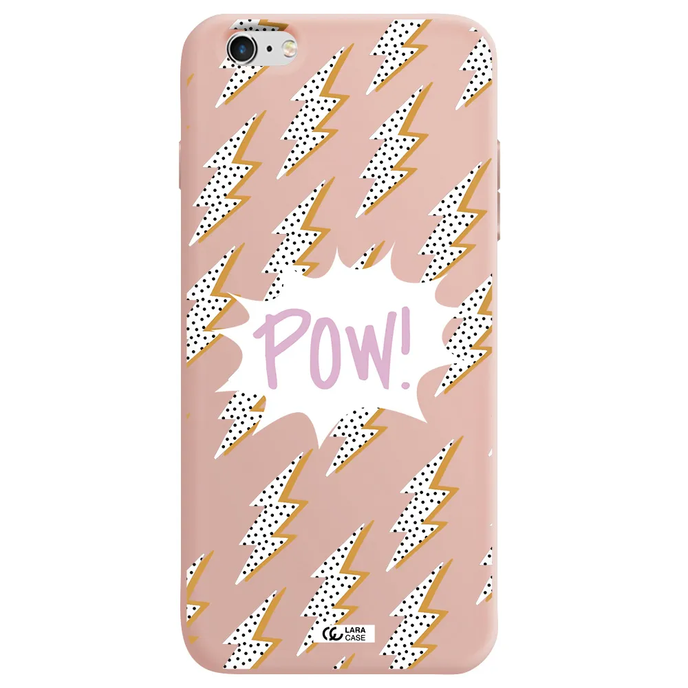 Thunder Apple iPhone 6 s plus Silicone pastel pink Case