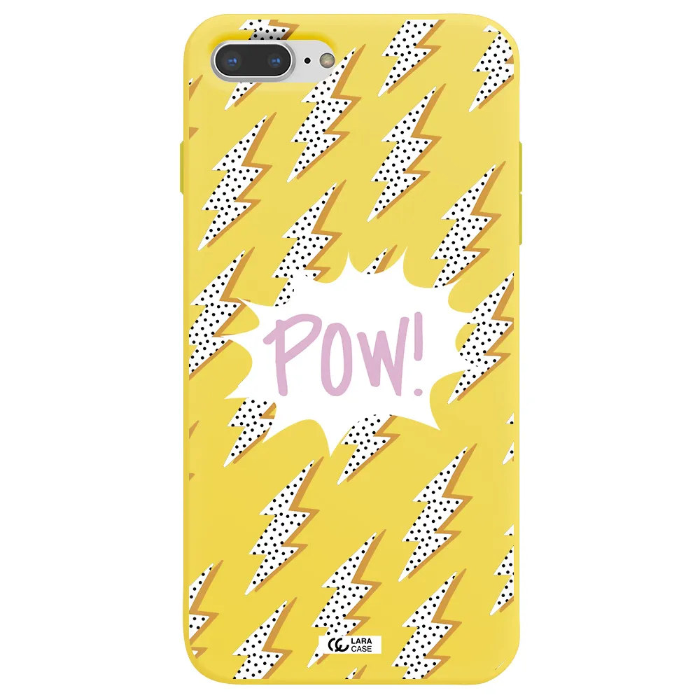 Thunder Apple iPhone 7 plus Silicone canary yellow Case