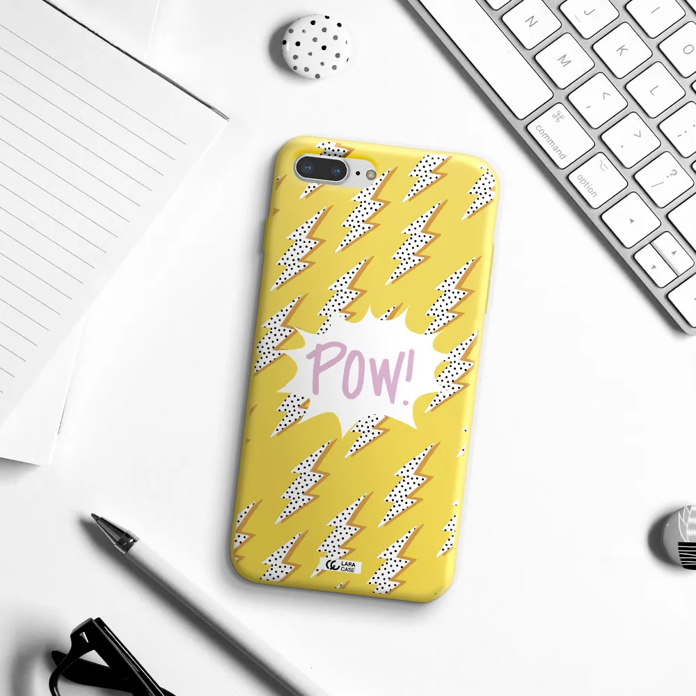 Thunder Apple iPhone 7 plus Silicone canary yellow Case