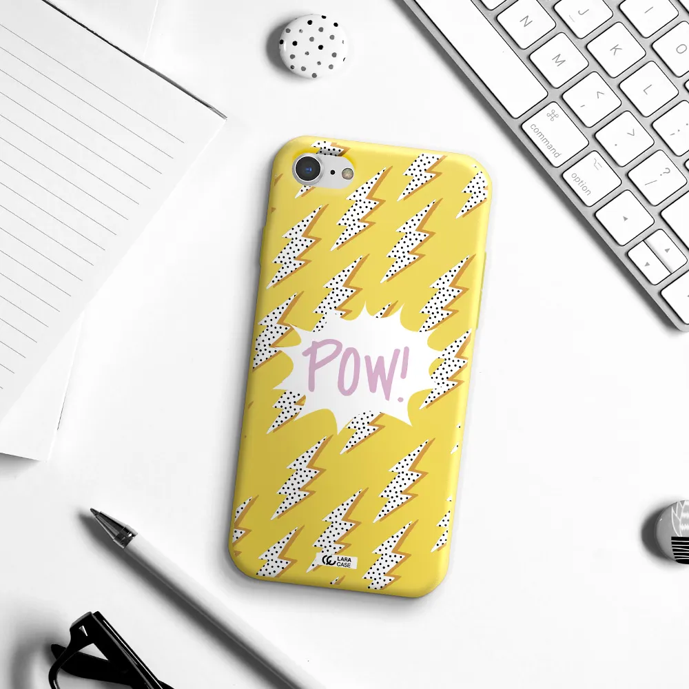 Thunder Apple iPhone 7 Silicone canary yellow Case