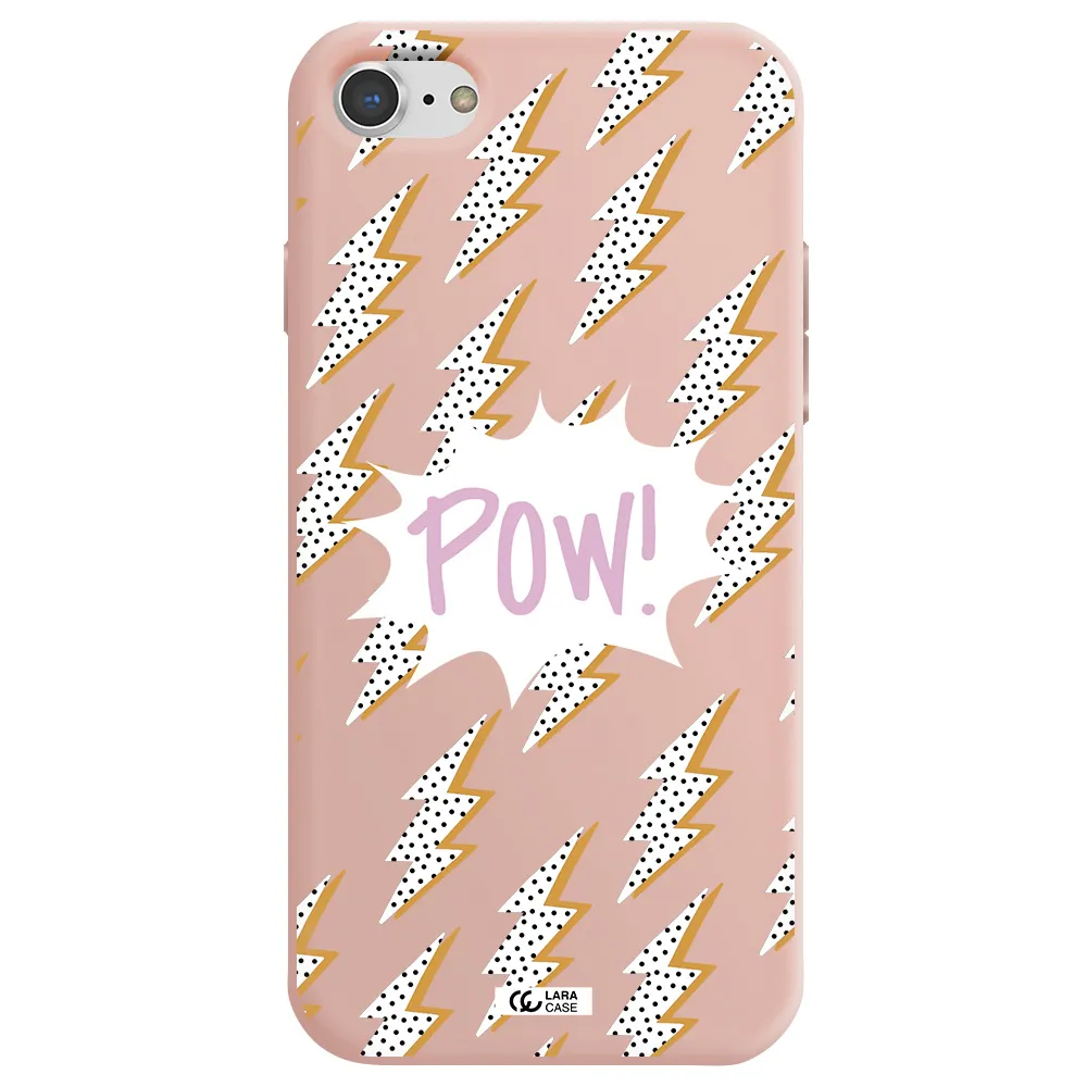Thunder Apple iPhone 7 Silicone pastel pink Case