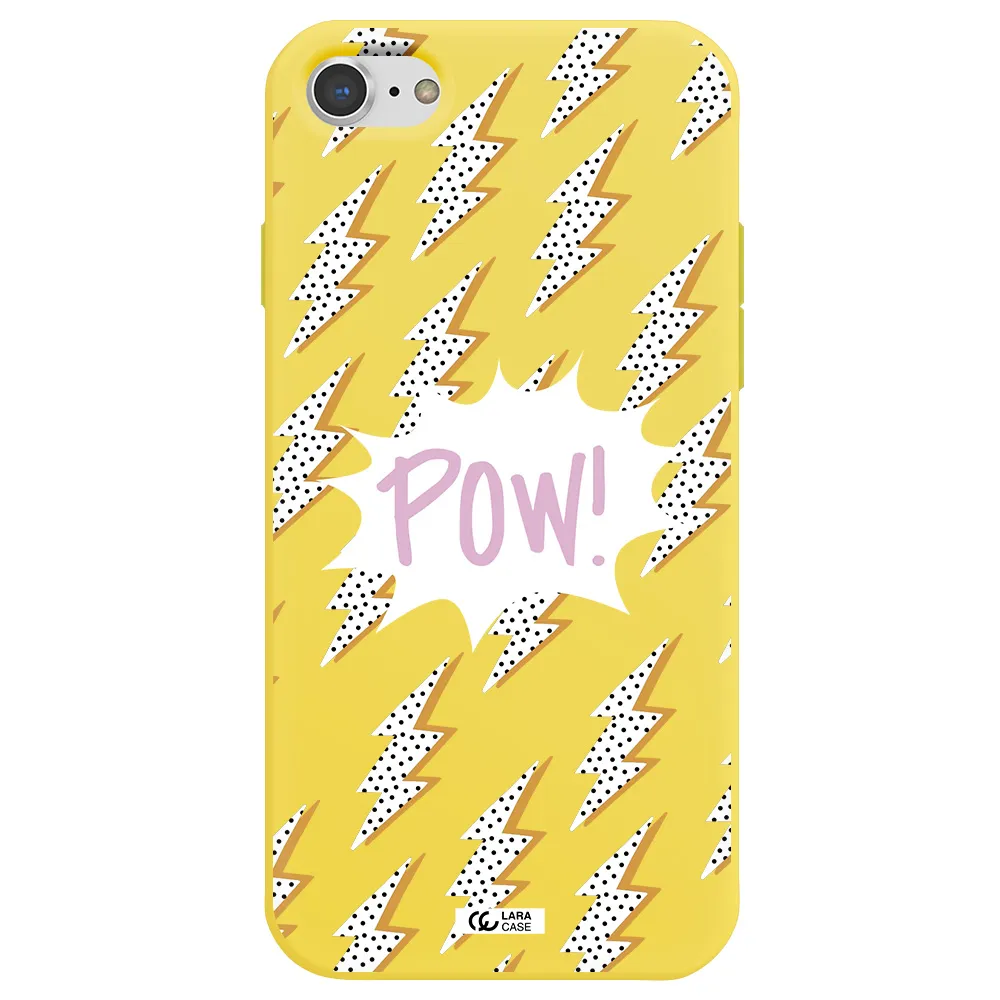 Thunder Apple iPhone 8 Silicone canary yellow Case