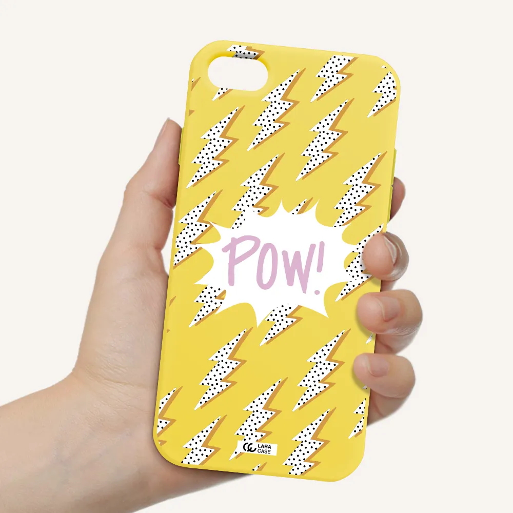 Thunder Apple iPhone 8 Silicone canary yellow Case