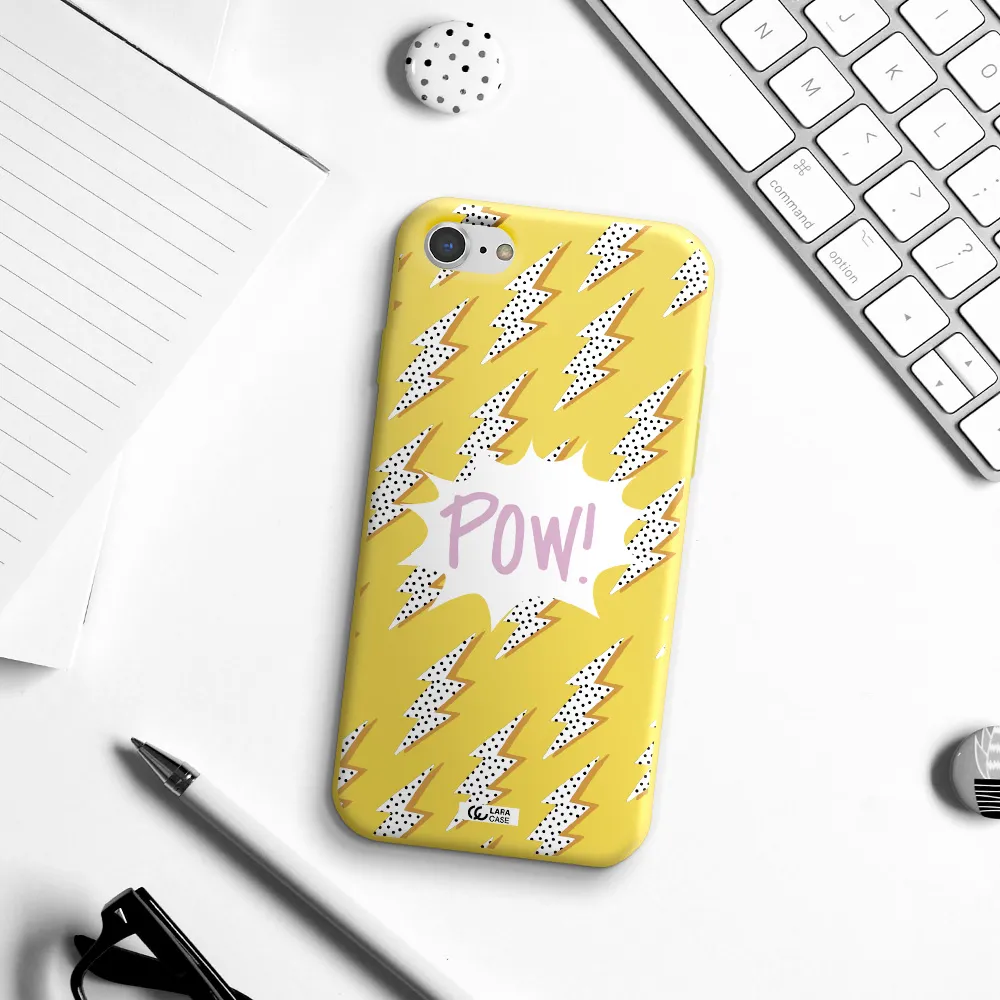 Thunder Apple iPhone 8 Silicone canary yellow Case