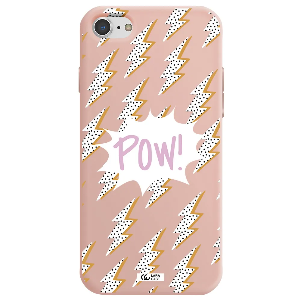 Thunder Apple iPhone 8 Silicone pastel pink Case