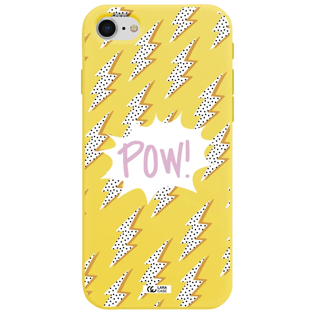 Thunder Apple iPhone se 2020 Silicone canary yellow Case