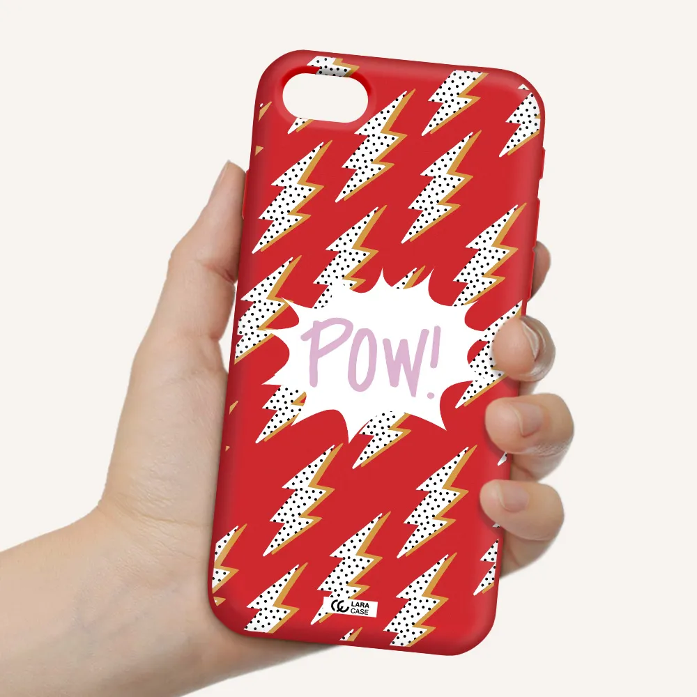 Thunder Apple iPhone se 2020 Silicone Imperial Red Case