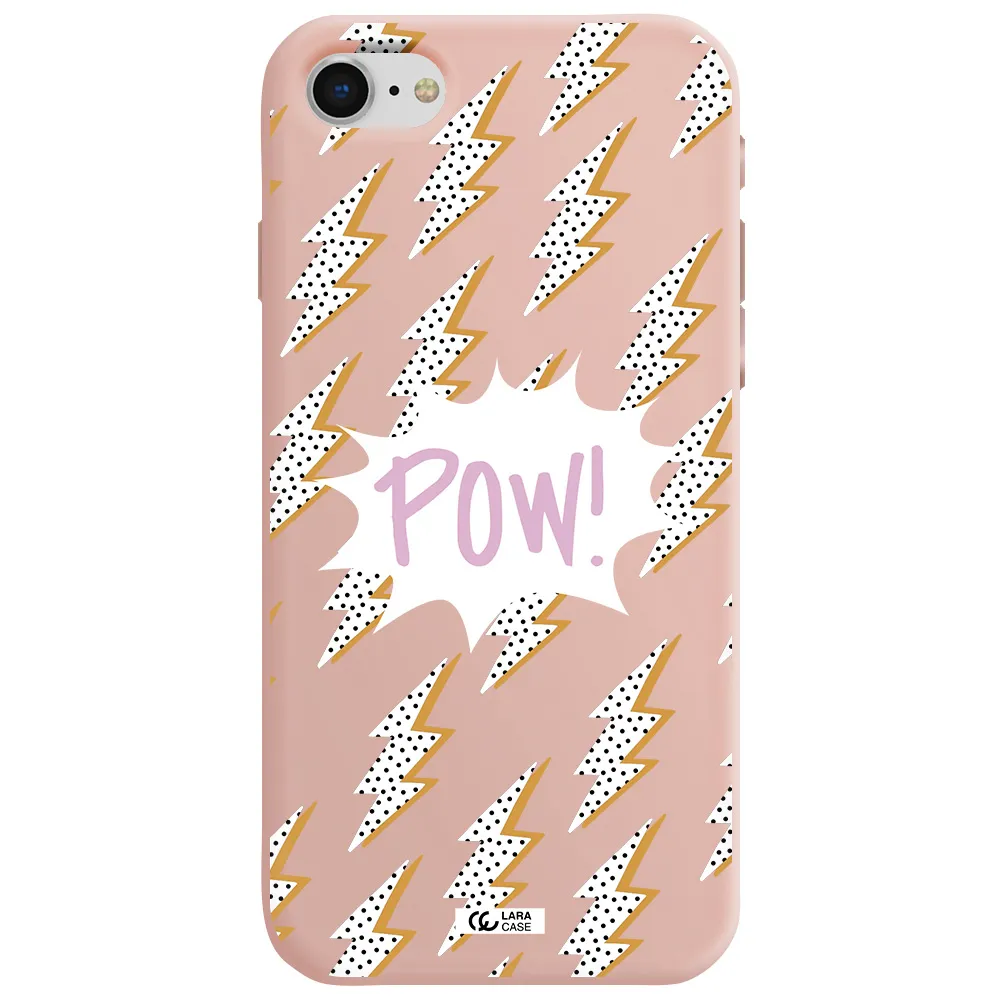 Thunder Apple iPhone se 2020 Silicone pastel pink Case