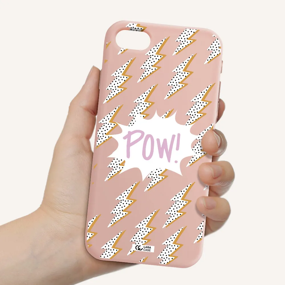 Thunder Apple iPhone se 2020 Silicone pastel pink Case