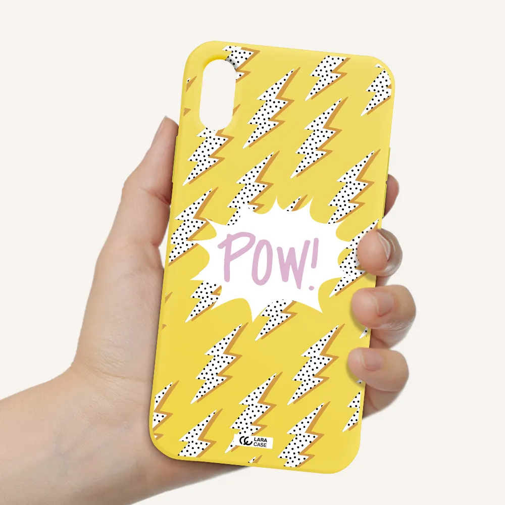 Thunder Apple iPhone X Silicone canary yellow Case