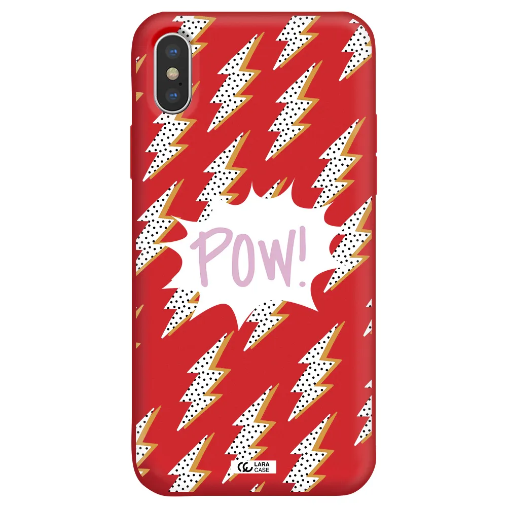 Thunder Apple iPhone X Silicone Imperial Red Case
