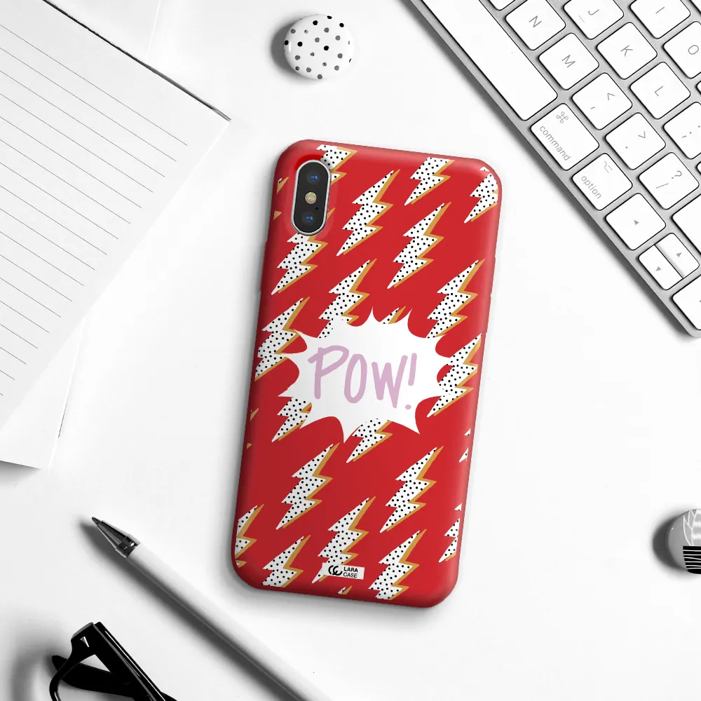 Thunder Apple iPhone X Silicone Imperial Red Case