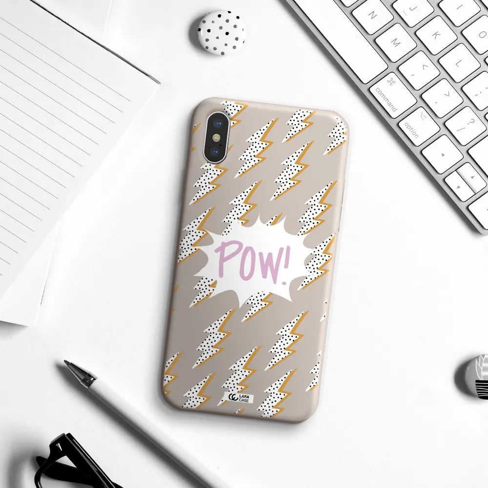 Thunder Apple iPhone X Silicone Stone Case