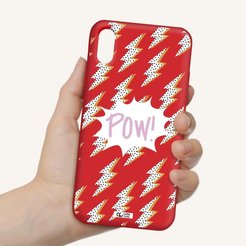 Thunder Apple iPhone XS Silicone Imperial Red Case